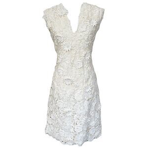 Tory Burch Merida White Floral Lace Dress